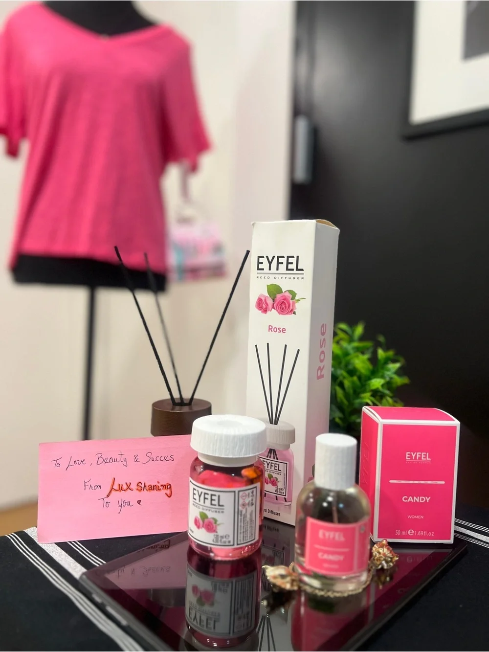 Rose Scented Home Fragrance Set in Pink💐